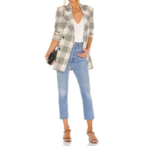 Essential Antwerp New Zanting Oversized Plaid Blazer Womens Size 36 US 4 - Picture 16 of 16